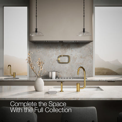 KOHLER K-28272 Components Single-handle kitchen sink faucet with two-function extended-reach spout and side sprayer