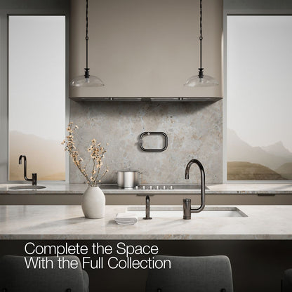 KOHLER K-28272 Components Single-handle kitchen sink faucet with two-function extended-reach spout and side sprayer