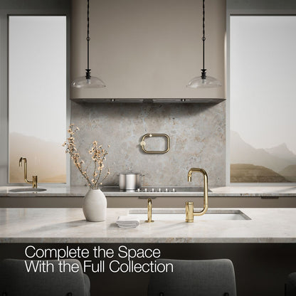 KOHLER K-28274 Components Single-handle kitchen sink faucet with two-function extended-reach spout and side sprayer