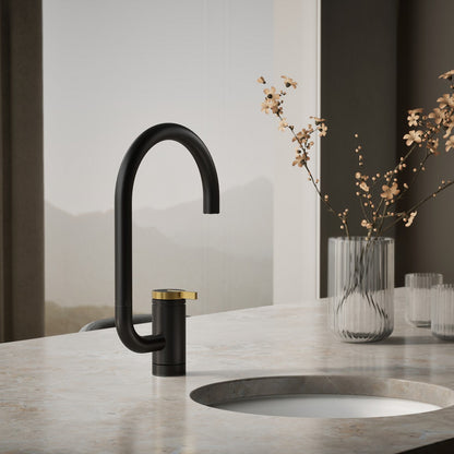 KOHLER K-28277 Components Single-handle bar sink faucet with two-function extended-reach spout