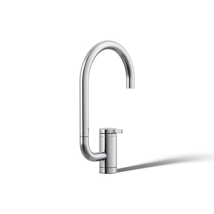 KOHLER K-28277 Components Single-handle bar sink faucet with two-function extended-reach spout