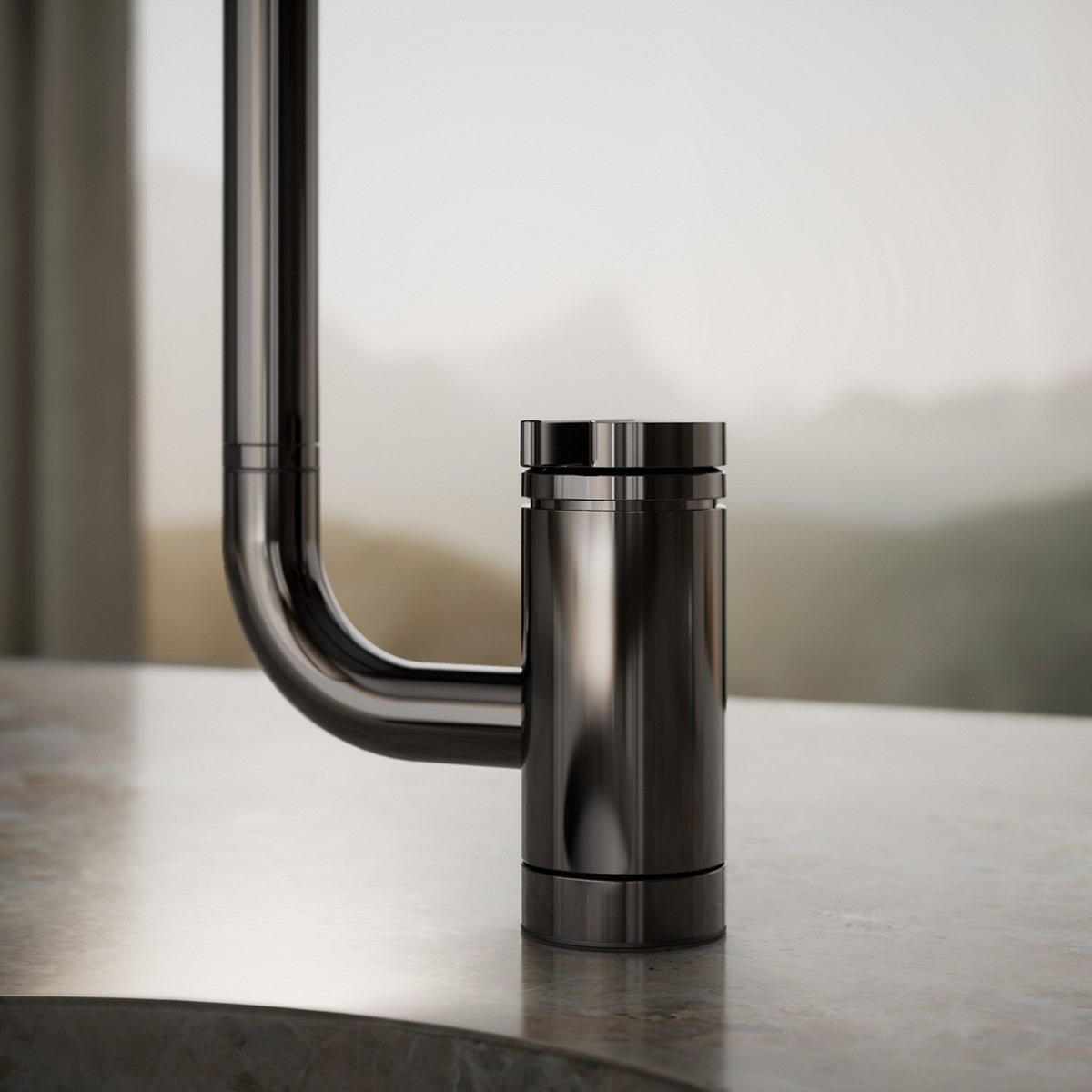 KOHLER K-28277 Components Single-handle bar sink faucet with two-function extended-reach spout