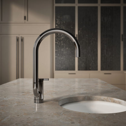 KOHLER K-28277 Components Single-handle bar sink faucet with two-function extended-reach spout