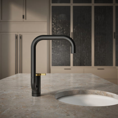 KOHLER K-28290 Components Single-handle bar sink faucet with two-function extended-reach spout