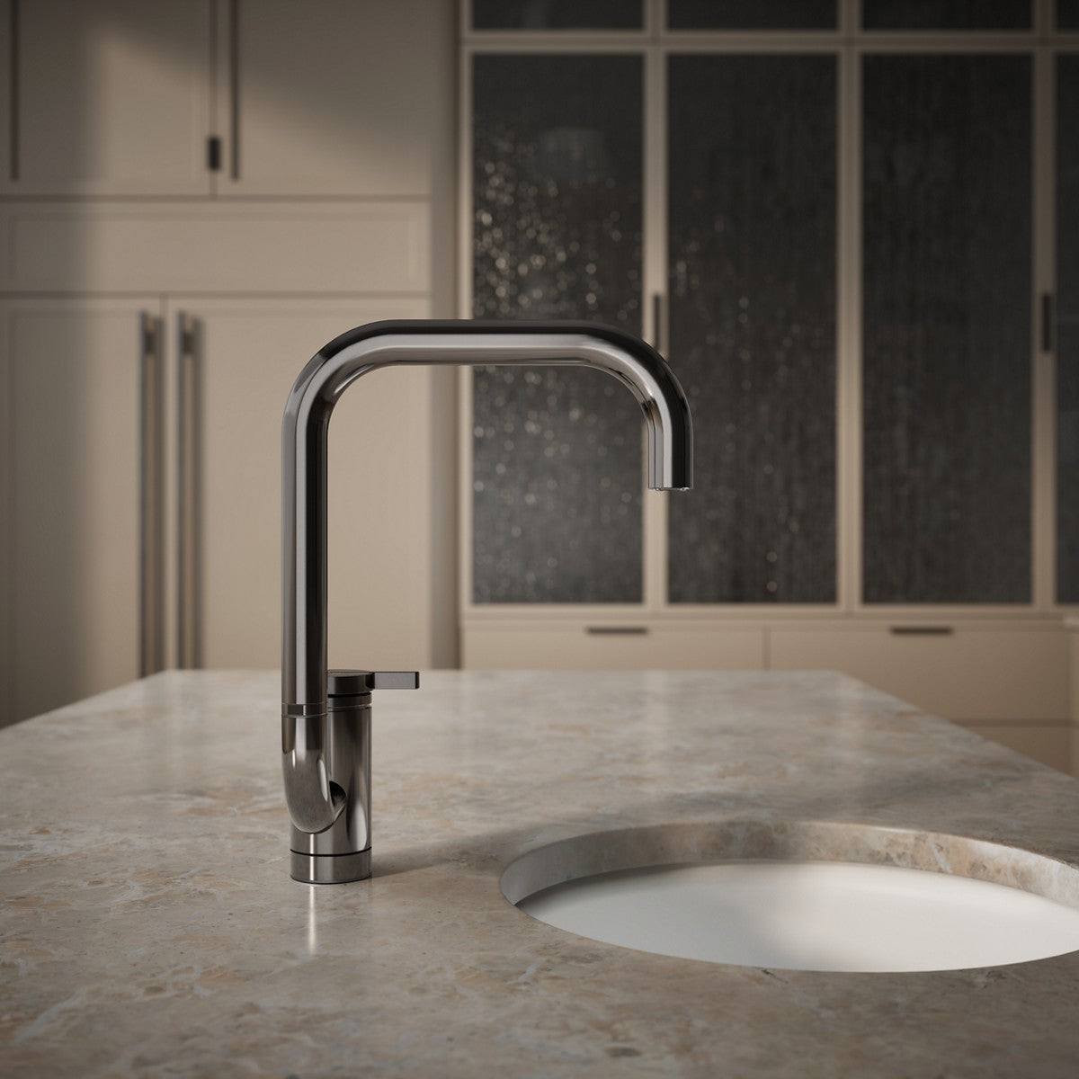 KOHLER K-28290 Components Single-handle bar sink faucet with two-function extended-reach spout