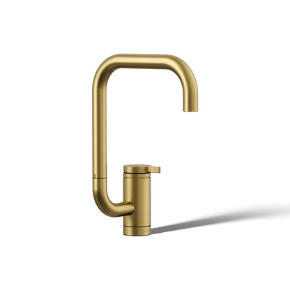 KOHLER K-28290 Components Single-handle bar sink faucet with two-function extended-reach spout