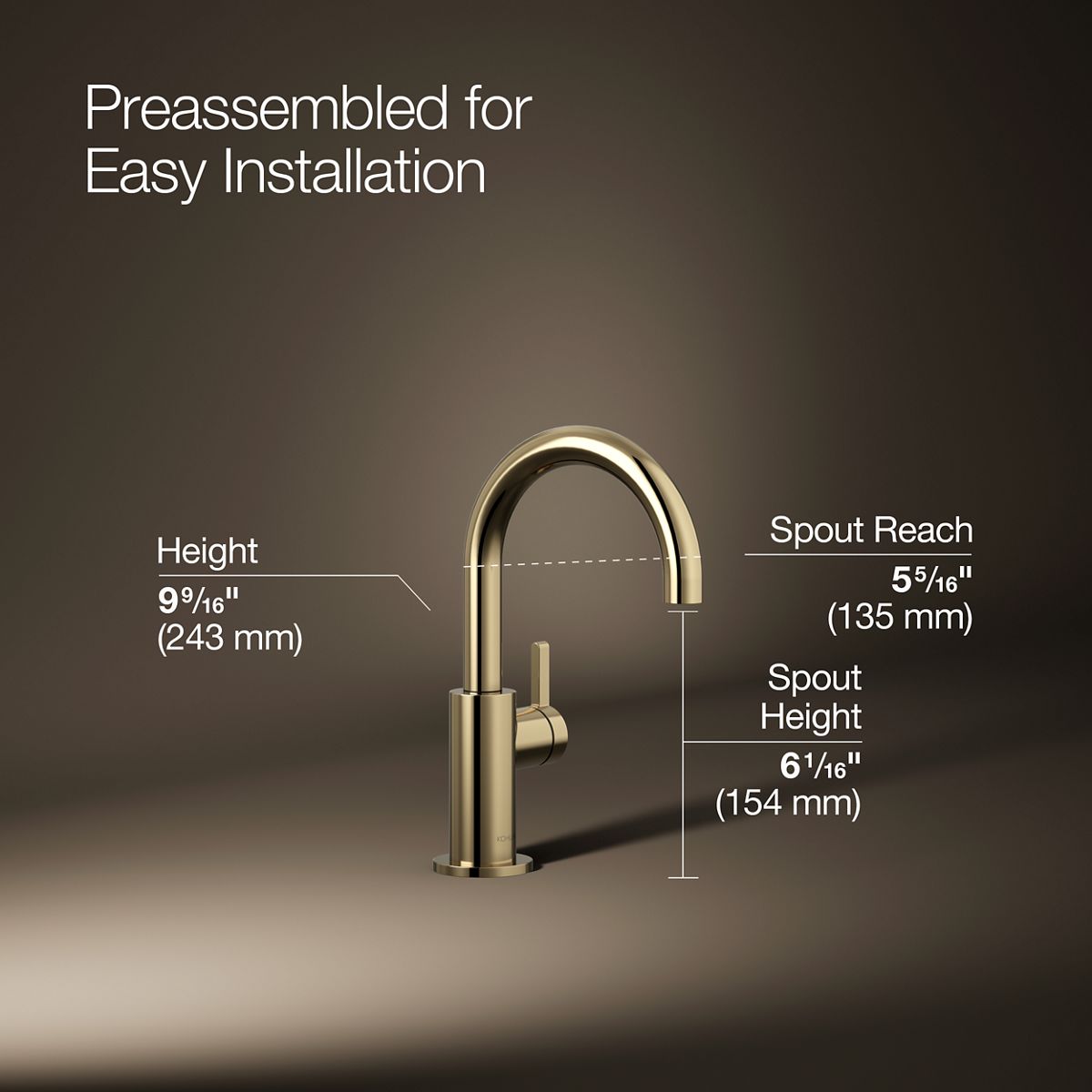 KOHLER K-28291 Components Beverage faucet