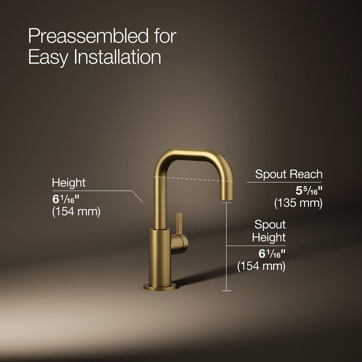 KOHLER K-28292 Components Beverage faucet