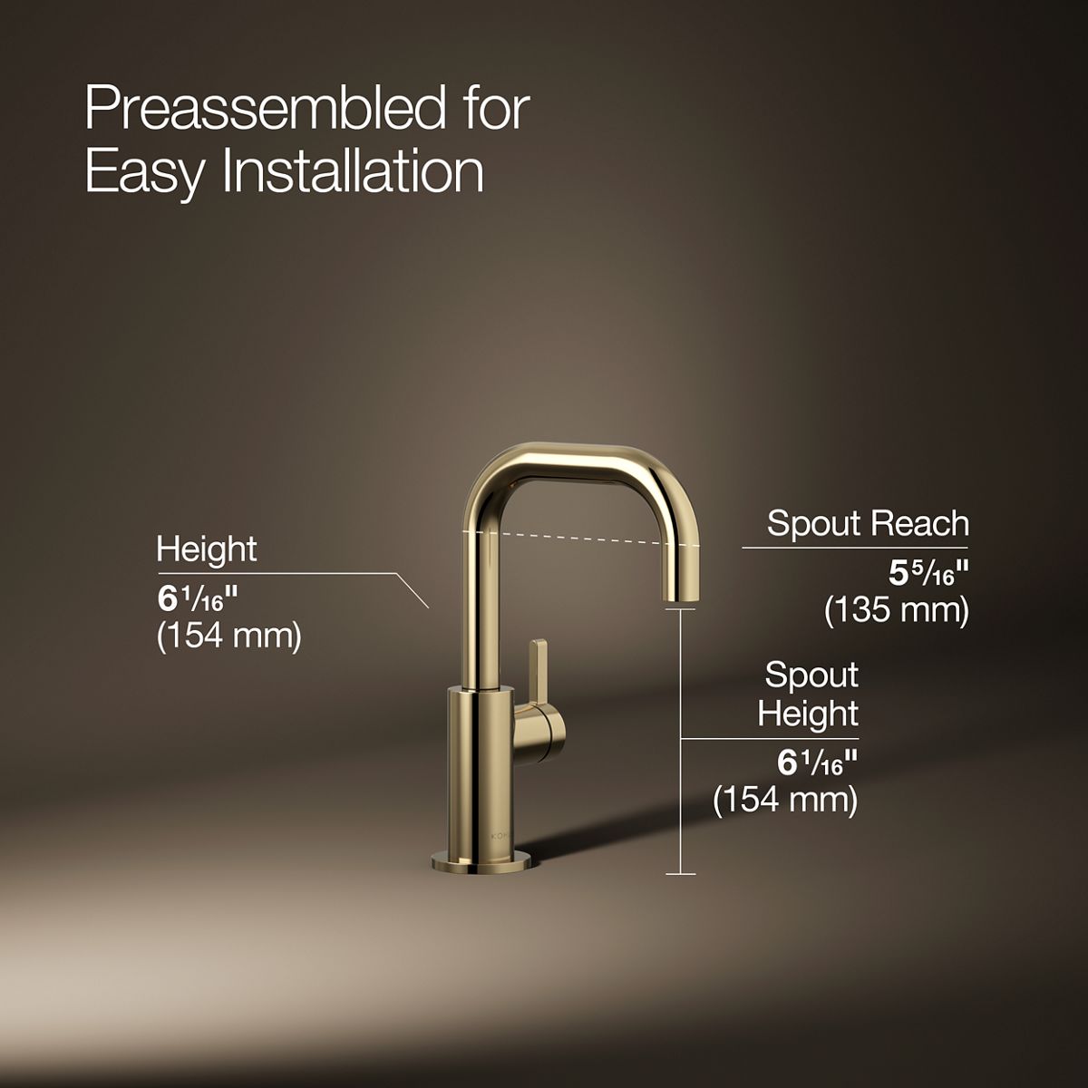 KOHLER K-28292 Components Beverage faucet