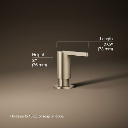 3/4 view of product with dimensions