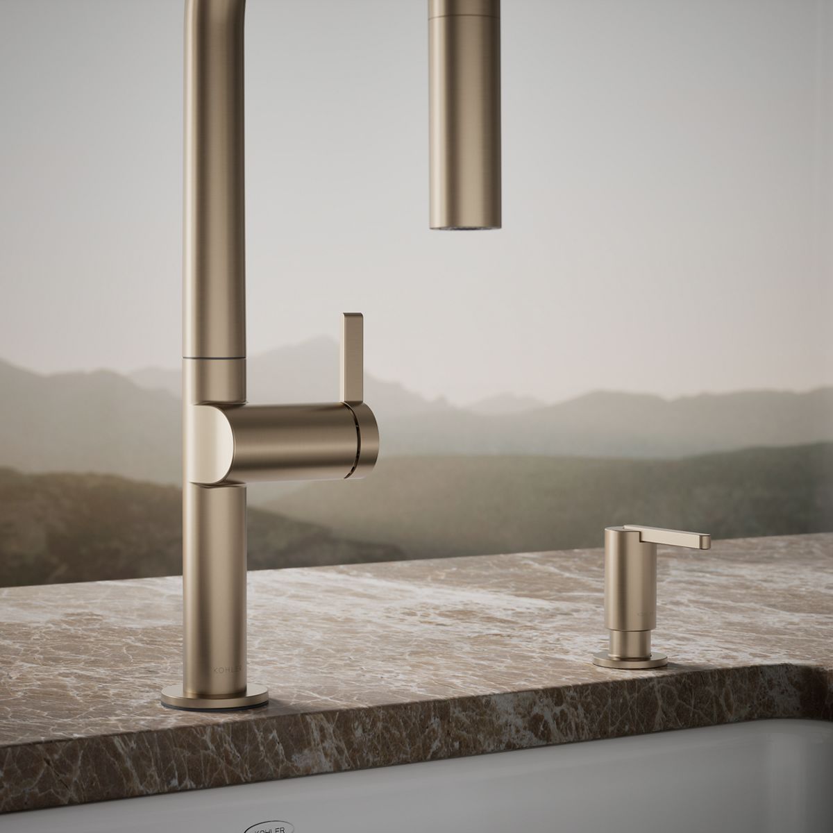close-up view of product detail