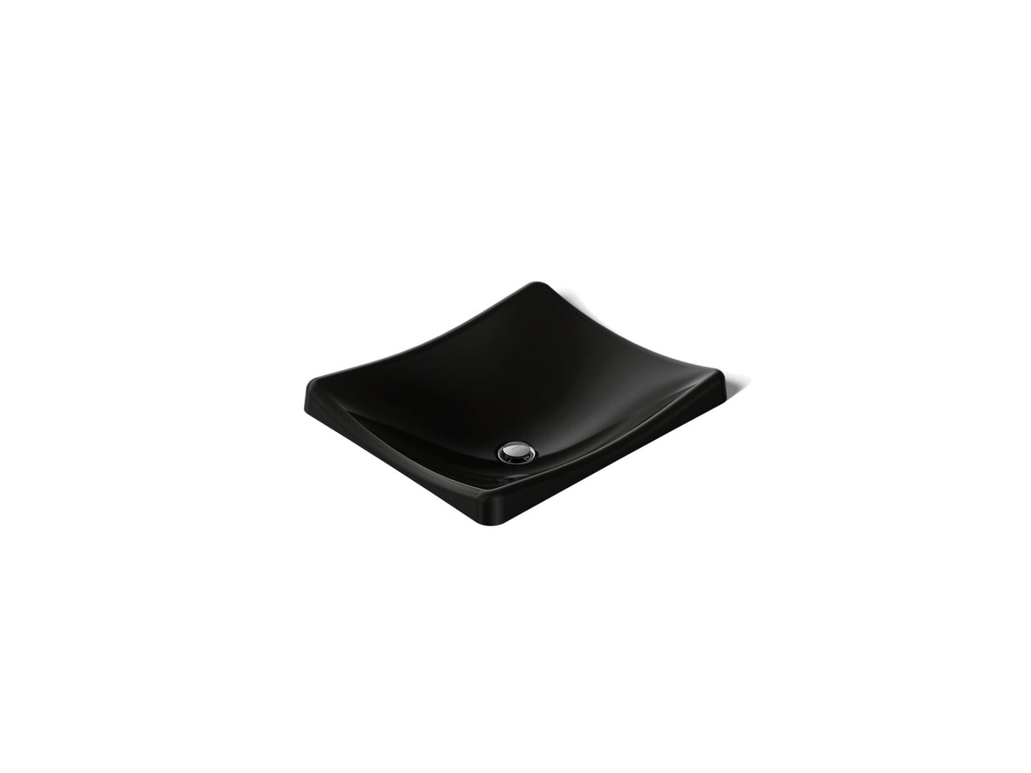 KOHLER K-2833 DemiLav 18-1/4" rectangular vessel bathroom sink, no overflow