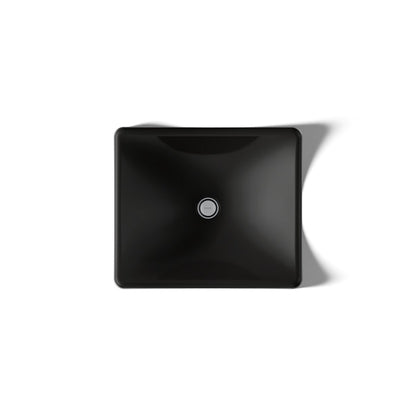 KOHLER K-2833 DemiLav 18-1/4" rectangular vessel bathroom sink, no overflow