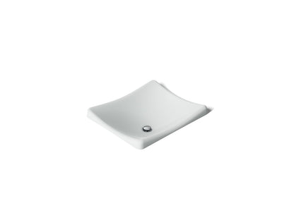 KOHLER K-2833 DemiLav 18-1/4" rectangular vessel bathroom sink, no overflow