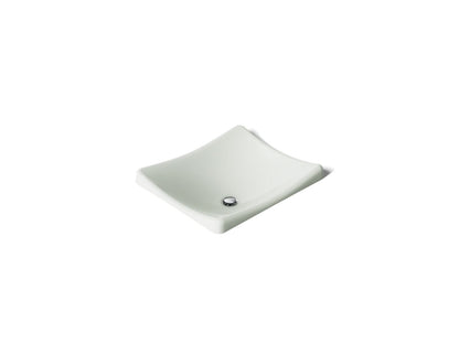 KOHLER K-2833 DemiLav 18-1/4" rectangular vessel bathroom sink, no overflow
