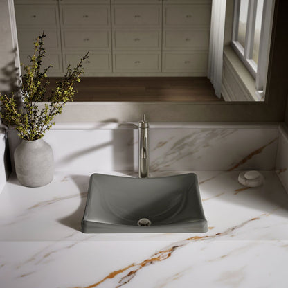 KOHLER K-2833 DemiLav 18-1/4" rectangular vessel bathroom sink, no overflow