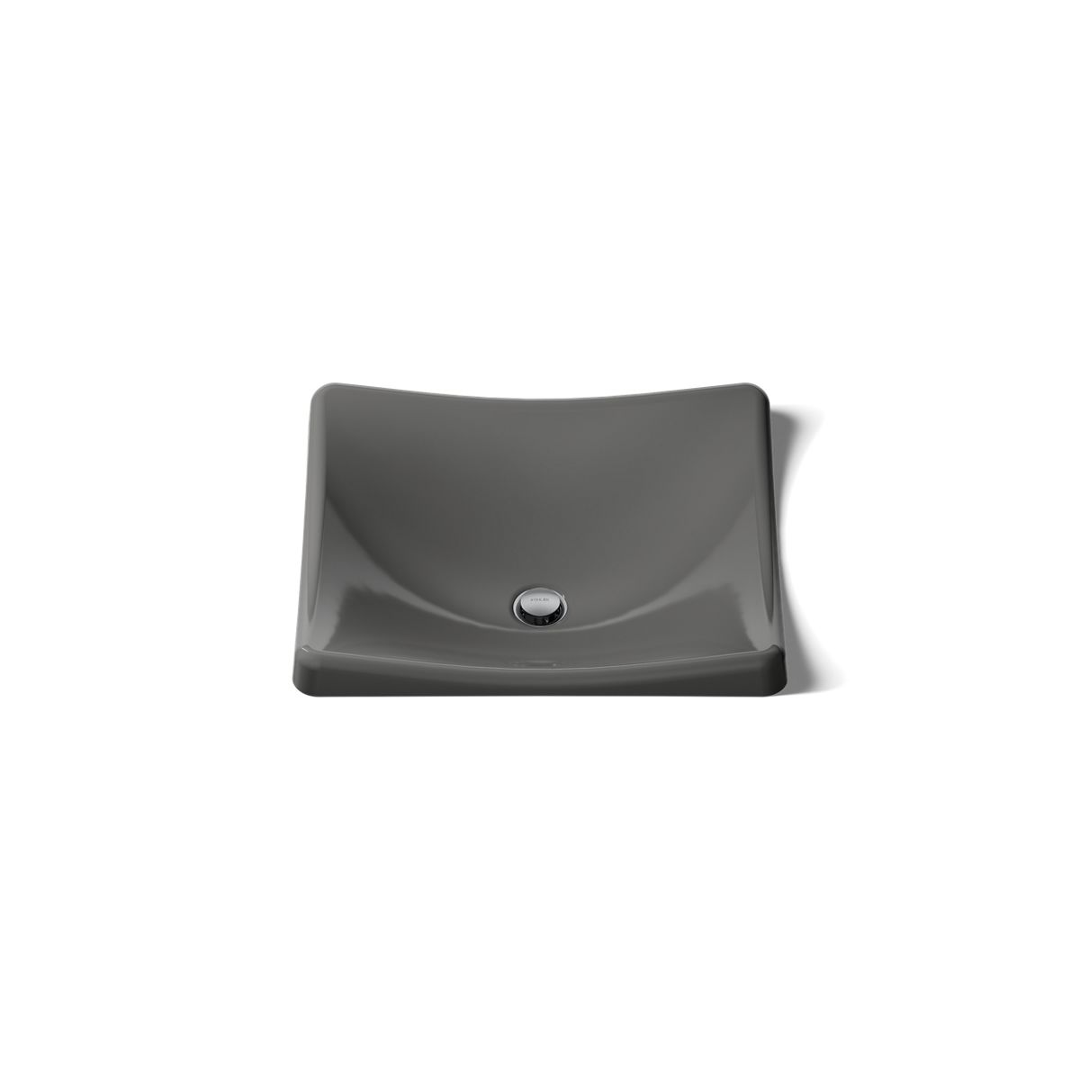 KOHLER K-2833 DemiLav 18-1/4" rectangular vessel bathroom sink, no overflow
