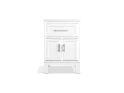KOHLER K-28379-ASB Quo 24" bathroom vanity cabinet with sink and quartz top