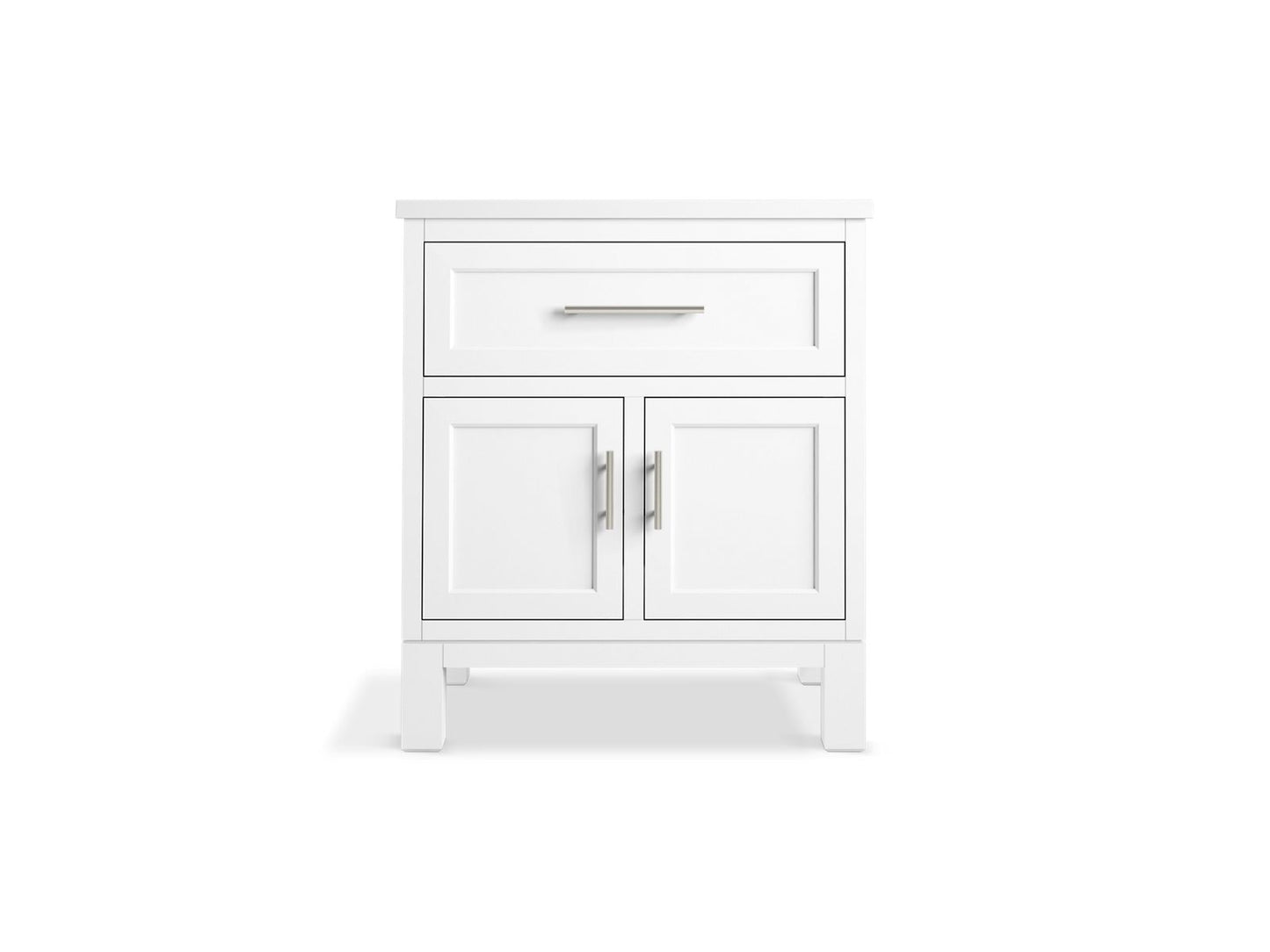 KOHLER K-28380-ASB Quo 30" bathroom vanity cabinet with sink and quartz top