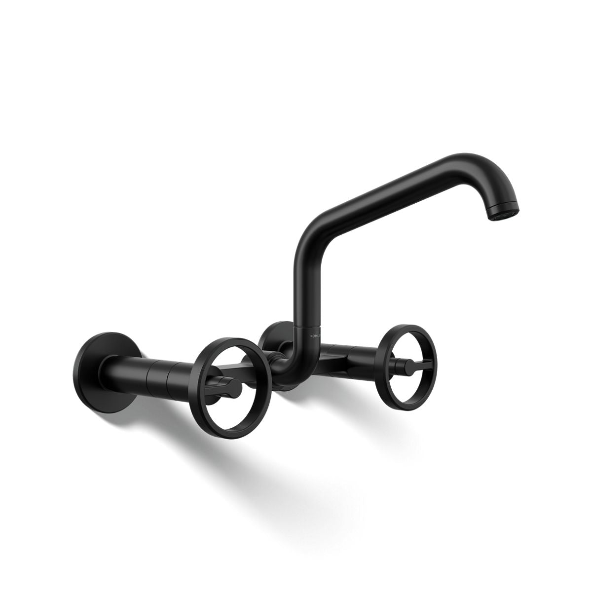 KOHLER Billet™ Two-hole wall-mount bridge kitchen sink faucet