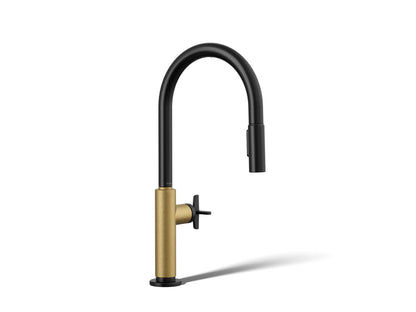 KOHLER Billet™ Pull-down kitchen sink faucet with two-function sprayhead