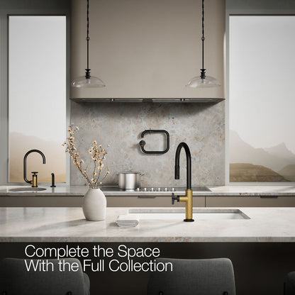 KOHLER Billet™ Pull-down kitchen sink faucet with two-function sprayhead