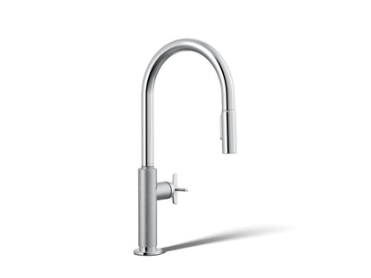KOHLER Billet™ Pull-down kitchen sink faucet with two-function sprayhead