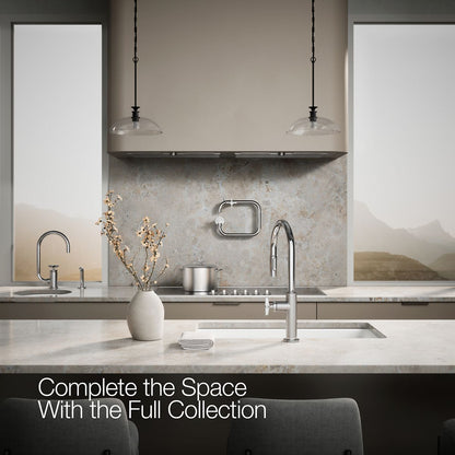 KOHLER Billet™ Pull-down kitchen sink faucet with two-function sprayhead