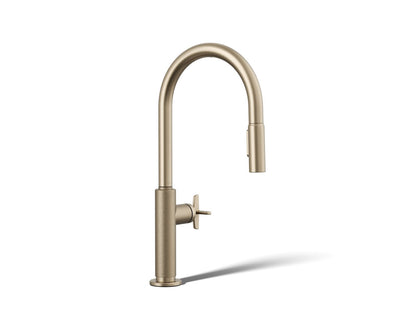 KOHLER Billet™ Pull-down kitchen sink faucet with two-function sprayhead