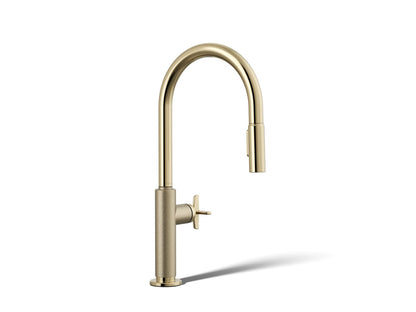 KOHLER Billet™ Pull-down kitchen sink faucet with two-function sprayhead