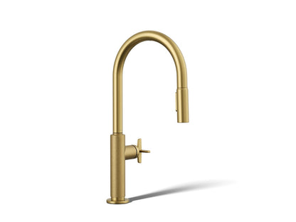 KOHLER Billet™ Touchless pull-down kitchen sink faucet with two-function sprayhead