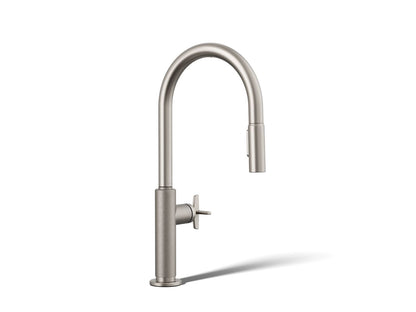 KOHLER Billet™ Touchless pull-down kitchen sink faucet with two-function sprayhead