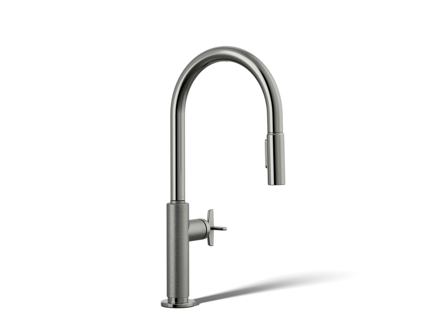 KOHLER Billet™ Touchless pull-down kitchen sink faucet with two-function sprayhead