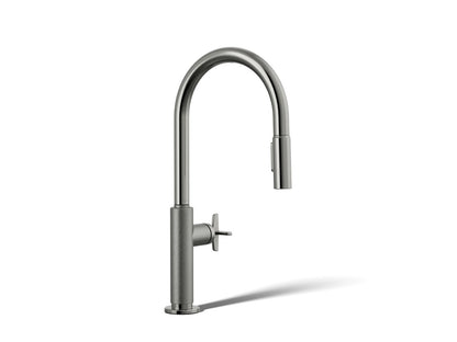KOHLER Billet™ Touchless pull-down kitchen sink faucet with two-function sprayhead