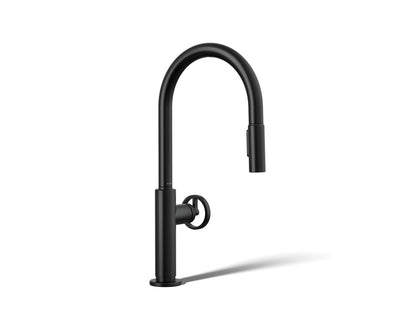 KOHLER Billet™ Touchless pull-down kitchen sink faucet with two-function sprayhead