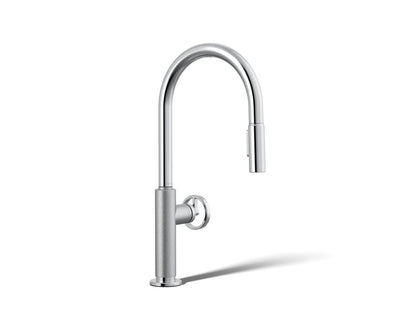 KOHLER Billet™ Touchless pull-down kitchen sink faucet with two-function sprayhead