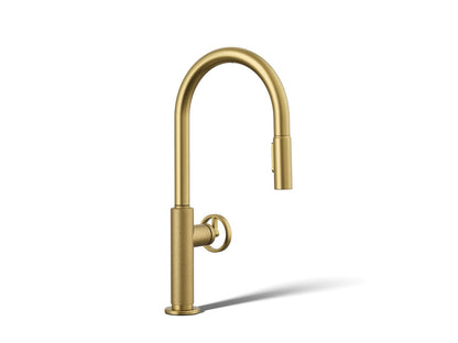 KOHLER Billet™ Touchless pull-down kitchen sink faucet with two-function sprayhead