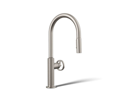 KOHLER Billet™ Touchless pull-down kitchen sink faucet with two-function sprayhead