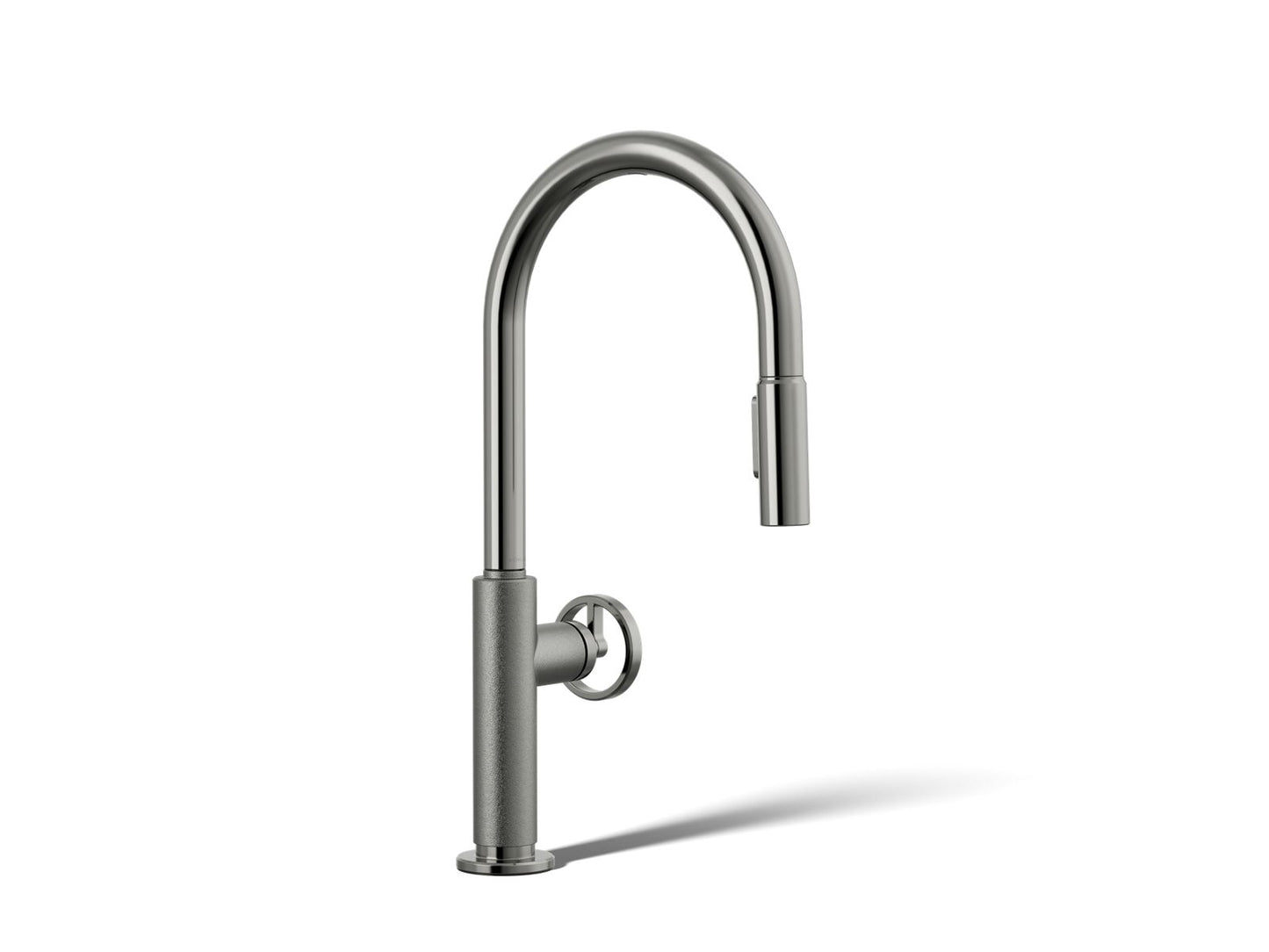 KOHLER Billet™ Touchless pull-down kitchen sink faucet with two-function sprayhead