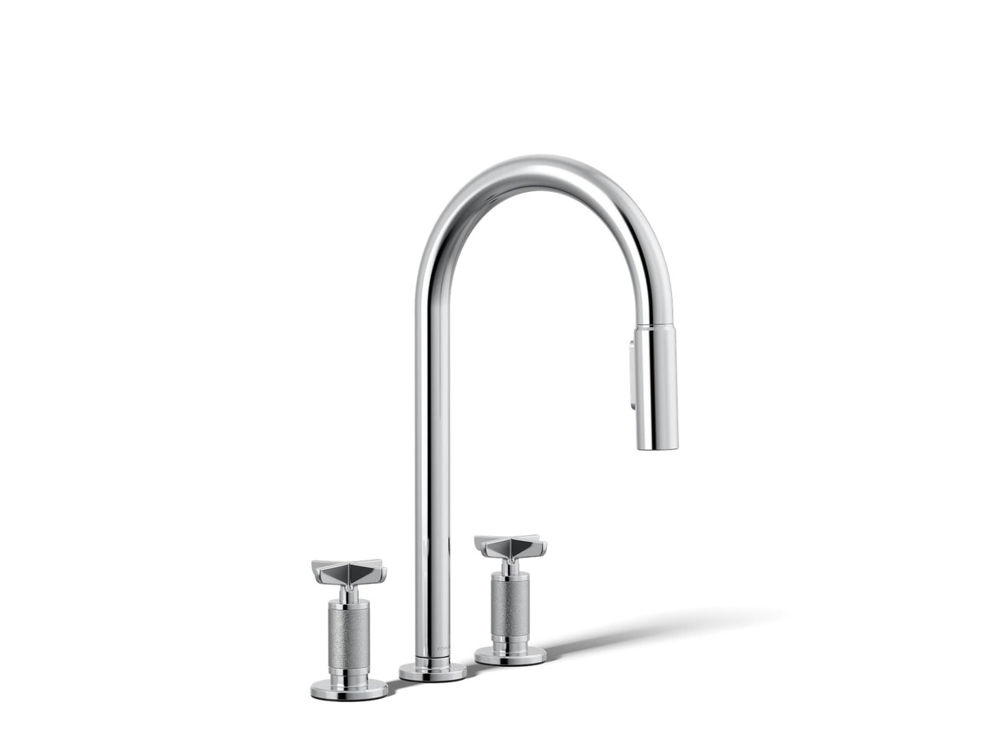 KOHLER Billet™ Pull-down kitchen sink faucet with two-function sprayhead