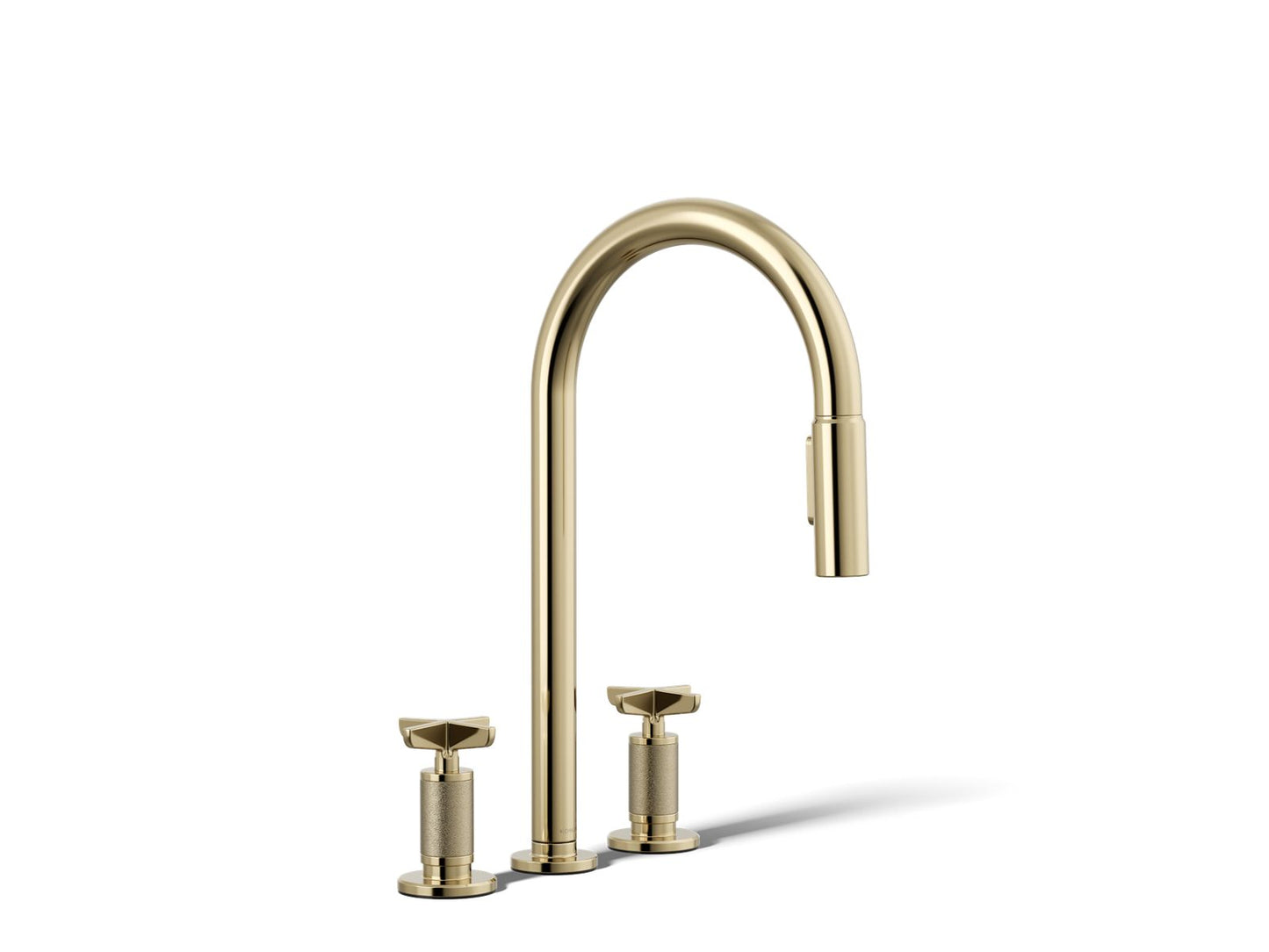 KOHLER Billet™ Pull-down kitchen sink faucet with two-function sprayhead