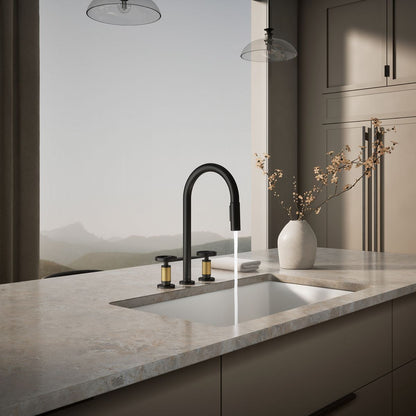 KOHLER Billet™ Pull-down kitchen sink faucet with two-function sprayhead