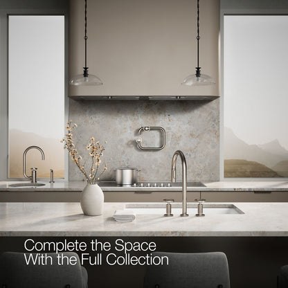 KOHLER Billet™ Pull-down kitchen sink faucet with two-function sprayhead
