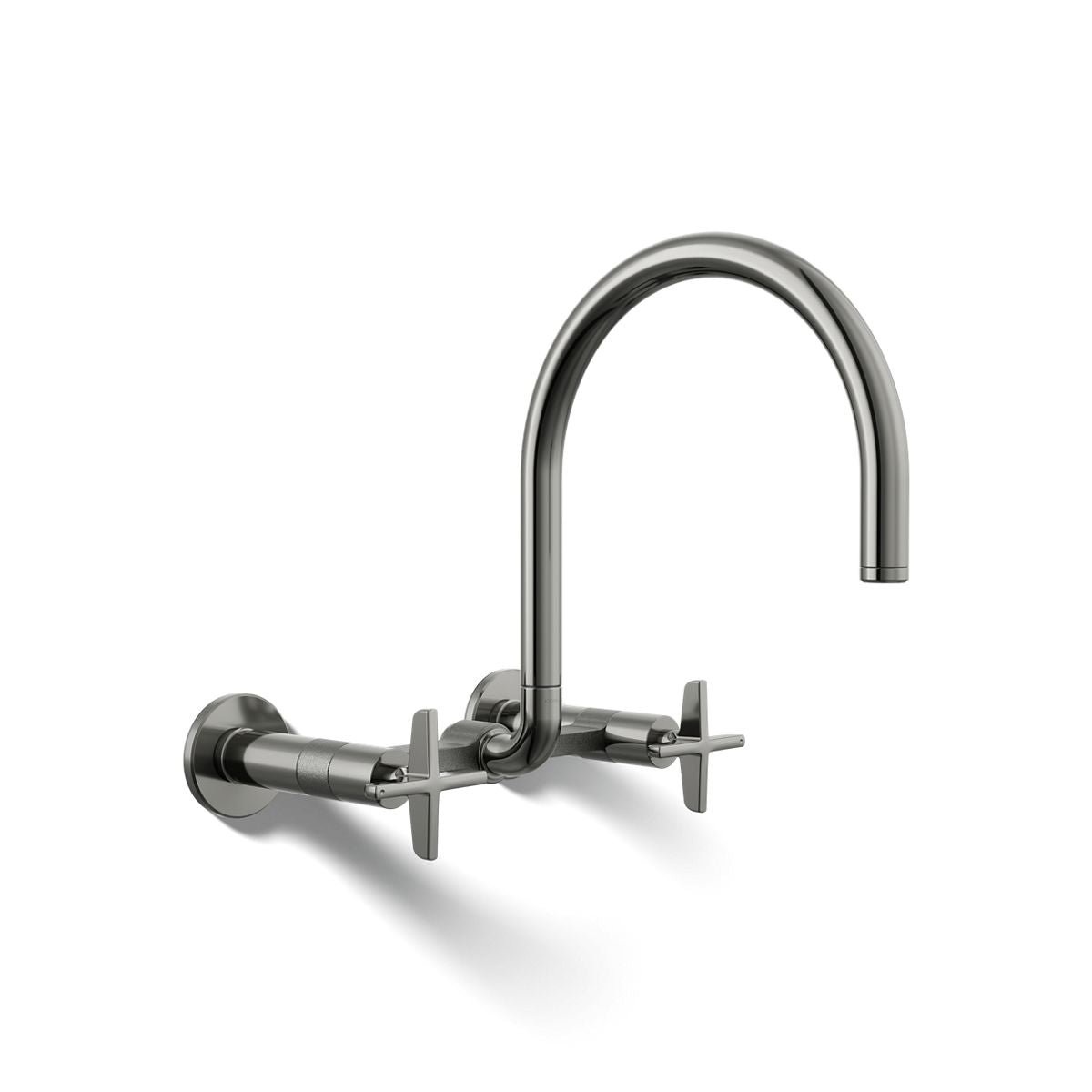 KOHLER Billet™ Two-hole wall-mount bridge kitchen sink faucet