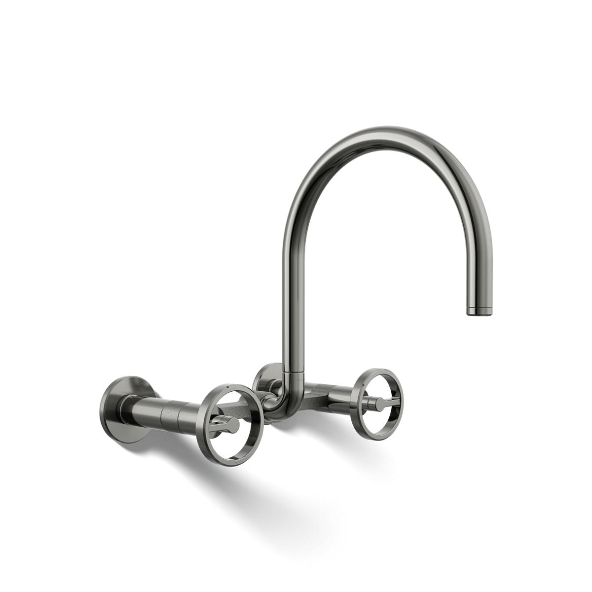 KOHLER Billet™ Two-hole wall-mount bridge kitchen sink faucet