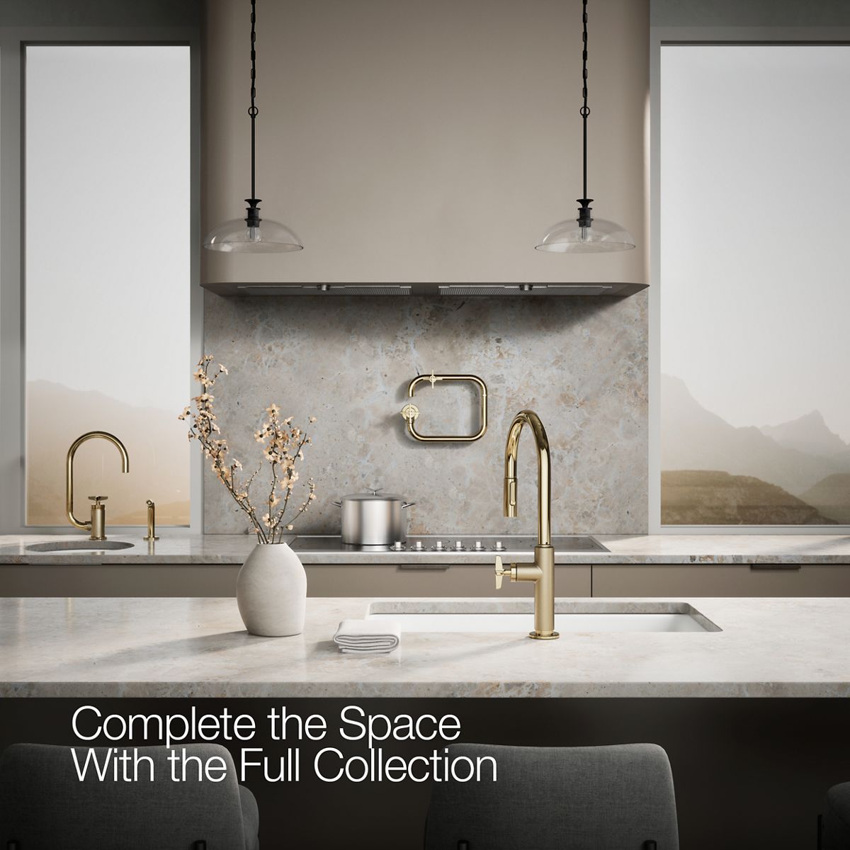 KOHLER Billet™ Wall-mount pot filler
