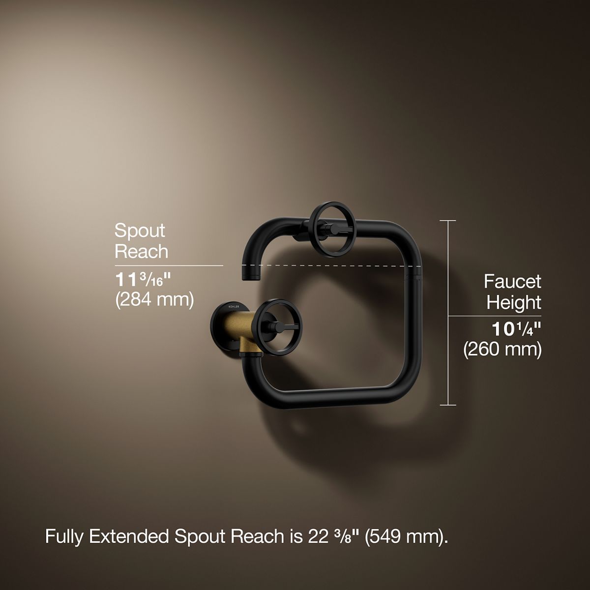 KOHLER Billet™ Wall-mount pot filler