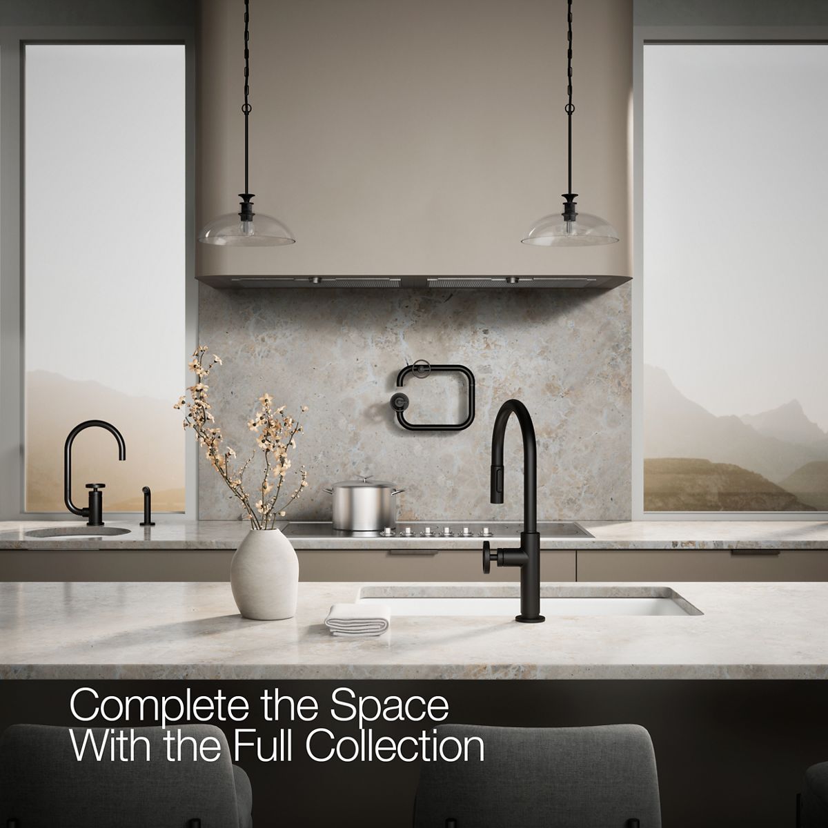 KOHLER Billet™ Wall-mount pot filler