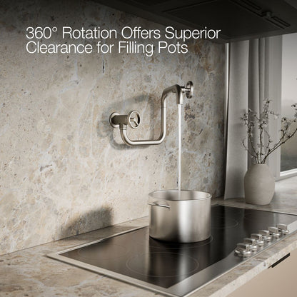 KOHLER Billet™ Wall-mount pot filler