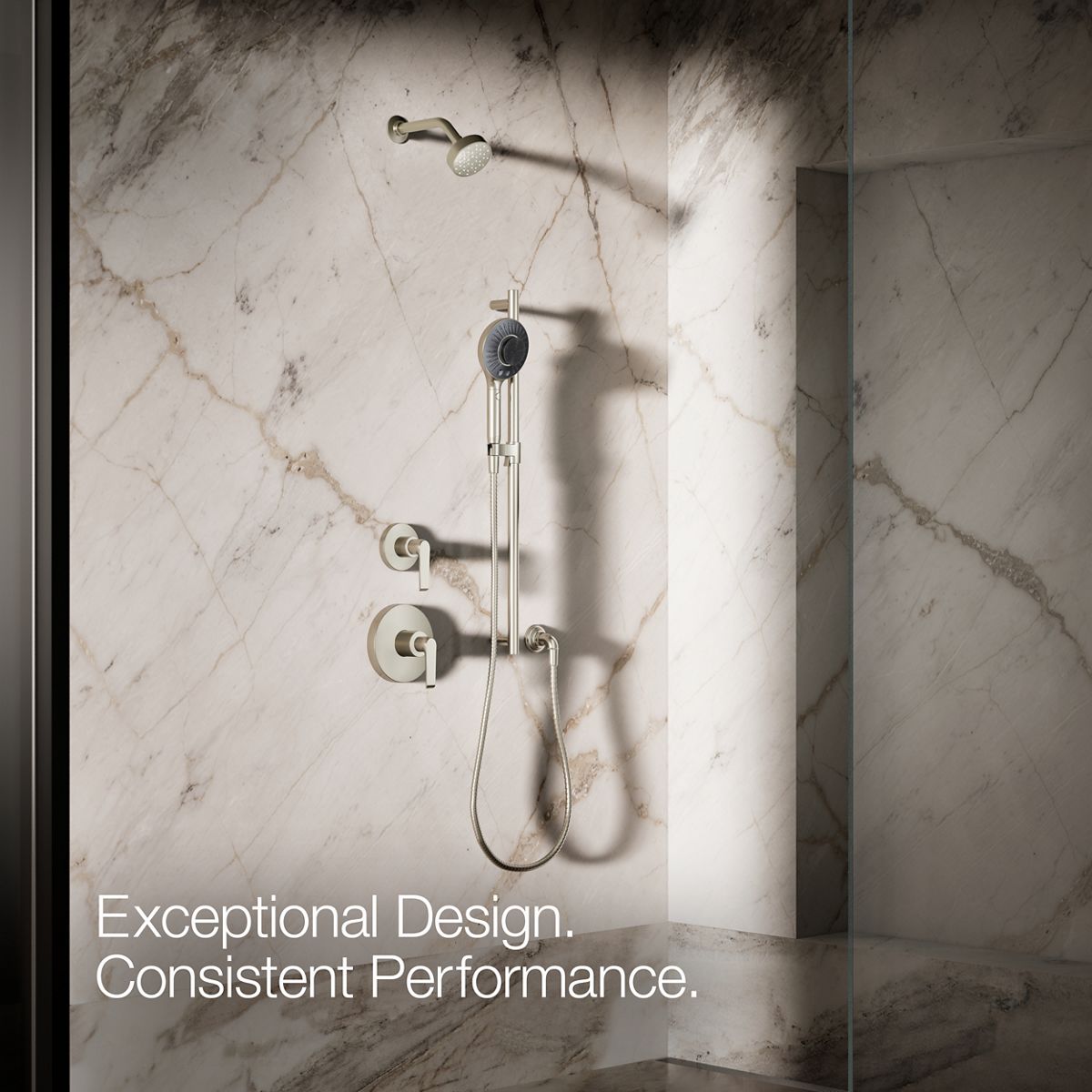 KOHLER K-28682-G SpaViva Two-function handshower with all-in-one cleansing device, 1.75 gpm